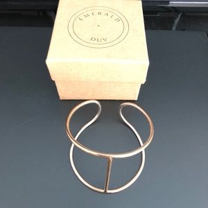 EMERALD + DUV GOLD CUFF BRACELET